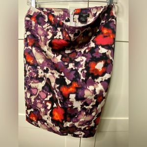 Petite flower print pencil skirt, Ann Taylor